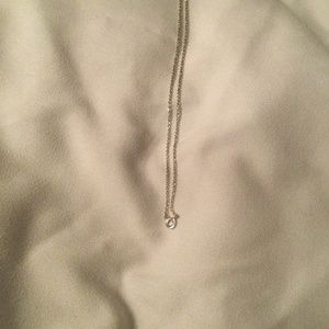 Solitaire Crystal and sterling silver 925 necklace